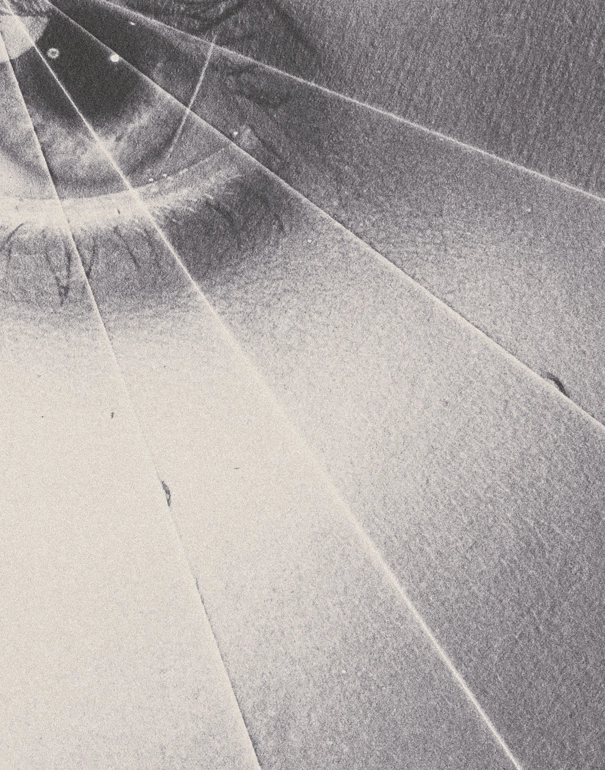 Atmospheric texture — paper, eye